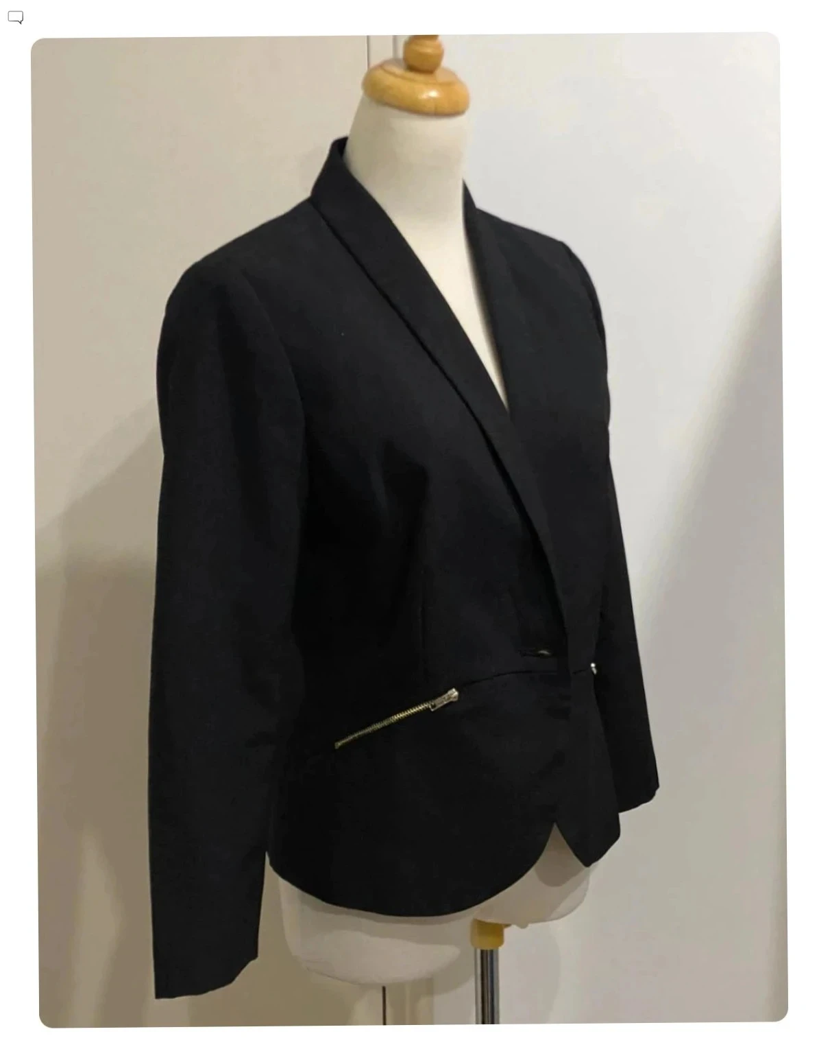 Blazer negro ceñido Talla M - La Redoute Création – photo 3